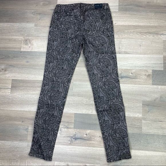 Joes Jeans Gracie Paisley Embroidered Black Collection Jeans Gray Black Size 27 - Picture 4 of 12
